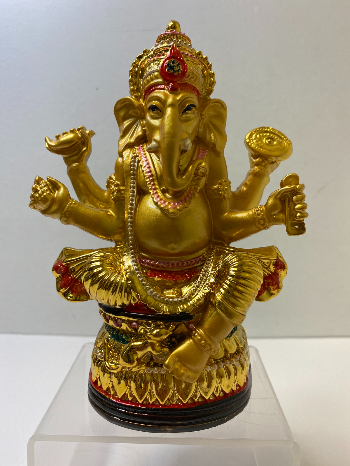 Gold Ganesh on Lotus