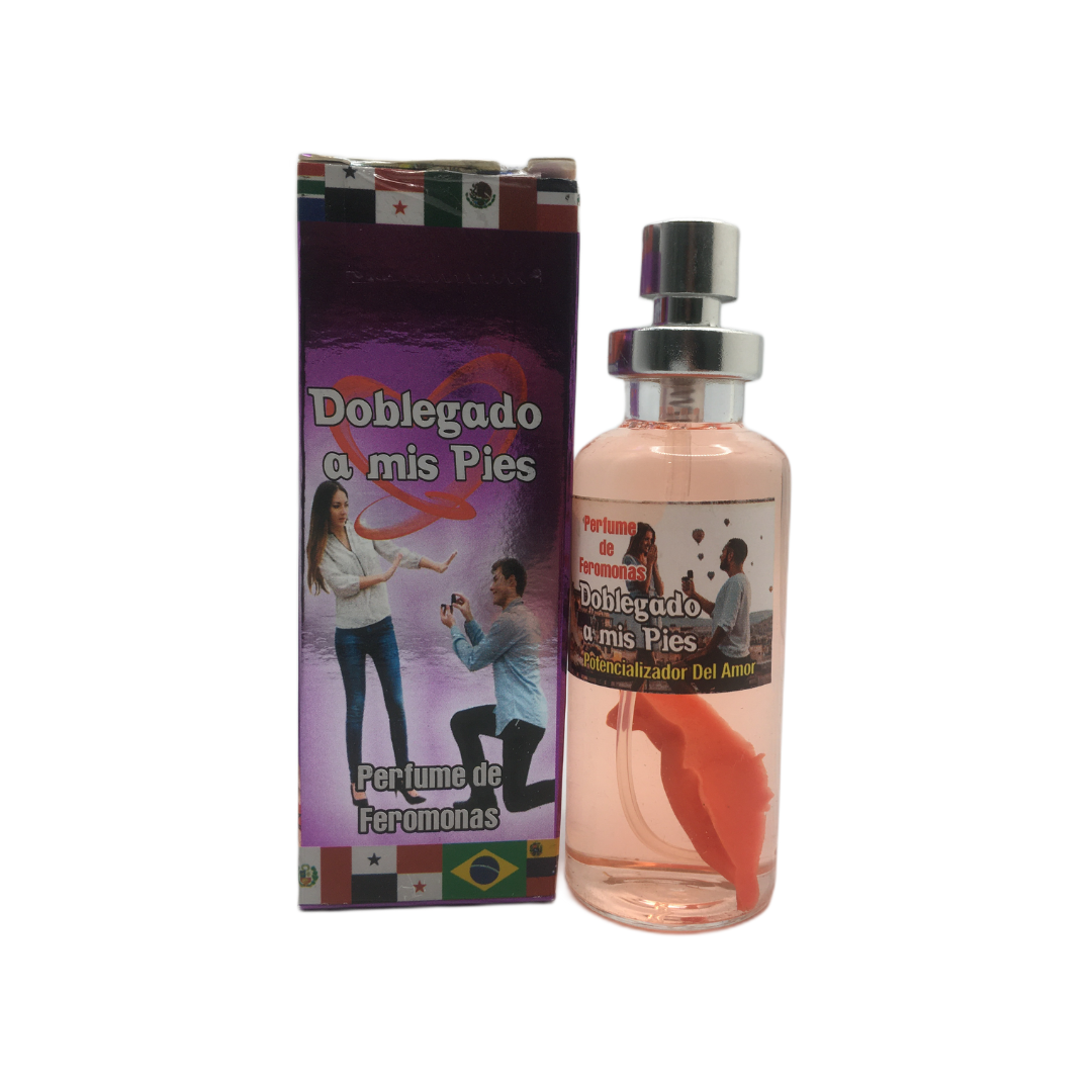 Perfume con Feromonas Doblegado a mis pies