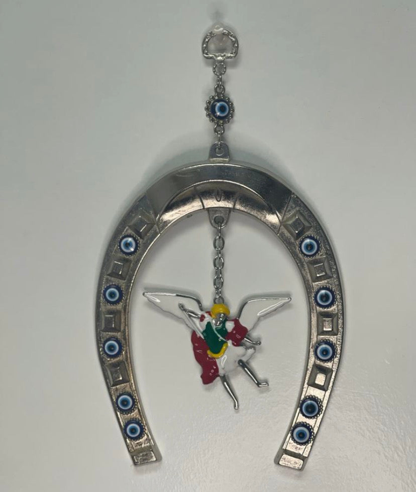 Herradura para protección de San Miguel y ojo turco