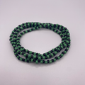Collar verde y negro Santeria Ogun