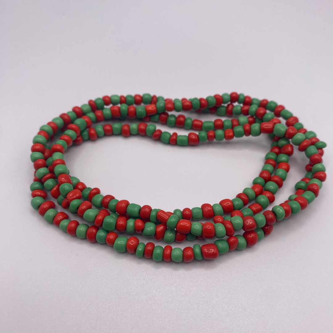 Collar verde y rojo San Miguel Arcangel